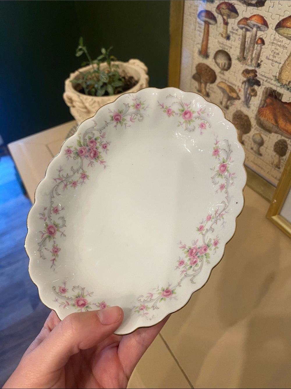 Lefton China Bowl Dish Catch All Jewelry Holder